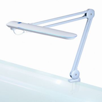 Lampa LED de masa - reglabila - metal - alb