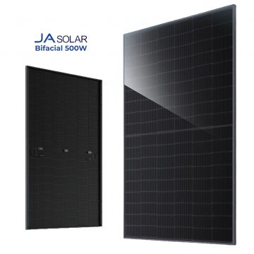 Panou fotovoltaic JA SOLAR Bifacial -Full black, 500w