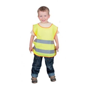 Vesta reflectorizanta pentru copii ALEX - galben