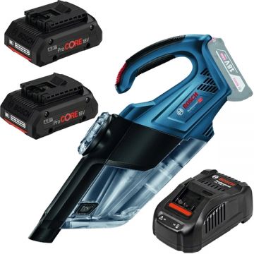 Bosch  GAS 18V-1 + ProCORE + GAL 1880 CV - Aspirator 60 mbar + Set 2 acumulatori si incarcator Li-Ion 18 V 4 Ah