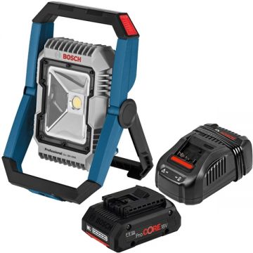 Bosch  GLI 18V-1900 + ProCORE + GAL 1880 CV - Lampa + Set acumulator si incarcator Li-Ion 18 V 4 Ah