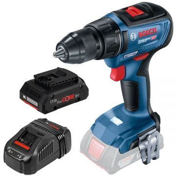 Bosch  GSR 18V-50 + ProCORE + GAL 1880 CV - Masina de gaurit si insurubat 50 Nm + Set acumulator si incarcator Li-Ion 18 V 4 Ah