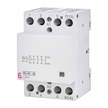 Contactor modular RD 40-40-230V AC DC ETI 002464018
