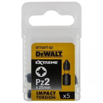 DeWalt  DT7387T - Set capete de insurubare profil PZ2 5 bucati