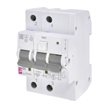 Dispozitiv de detectare a defectului de arc electric AFDD KZS-AFDD 3M2p A B6 0.03 ETI 002173811