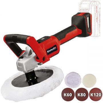 Einhell  CE-CP 18/180 Li E PXC - Masina de lustruit fara acumulatori si incarcator Li-Ion 18 V - Ah 180 mm