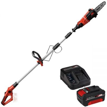 Einhell  GE-LC 18 Li T PXC + Starter Kit - Drujba 17 cm 3.76 m/s + Set 1 acumulator si incarcator Li-Ion 18 V 2.5 Ah