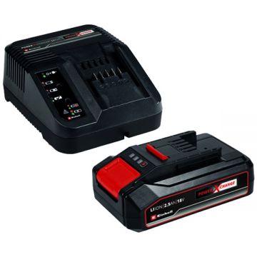 Einhell  PXC Starter Kit - Set 1 acumulator si incarcator Li-Ion 18 V 2.5 Ah incarcare rapida