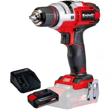 Einhell  TE-CD 18 Li E PXC + Starter Kit - Masina de gaurit si insurubat 47 Nm +  Set 1 acumulator si incarcator Li-Ion 18 V 2.5 Ah