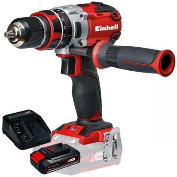 Einhell  TE-CD 18 Li-i PXC + Starter Kit - Masina de gaurit si insurubat cu percutie 60 Nm + Set 1 acumulator si incarcator Li-Ion 18 V 2.5 Ah