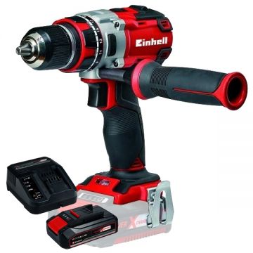 Einhell  TE-CD 18 Li PXC + Starter Kit - Masina de gaurit si insurubat 60 Nm + Set 1 acumulator si incarcator Li-Ion 18 V 2.5 Ah