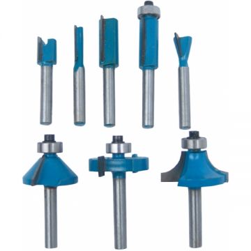 Evotools  640036 - Set cutite frezat - mm ambalaj lemn 8 bucati