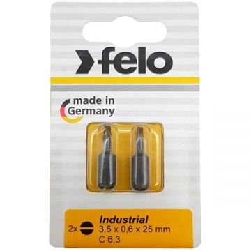 Felo  020 - Set capete de insurubare plat 0.6x3.5 mm 2 bucati