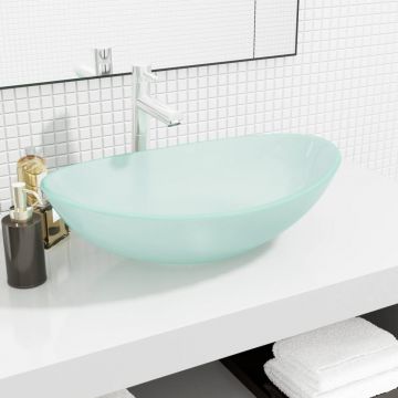 Gossi chiuveta din sticla securizata, 54,5x35x15,5 cm, mata