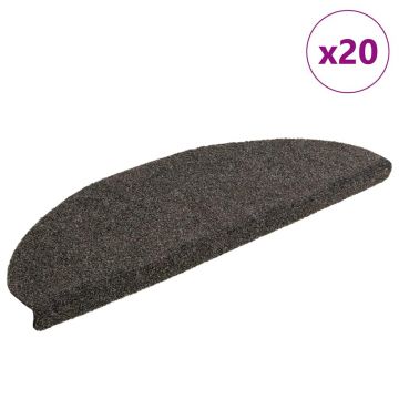 Gossi covorase scara autoadezive 20 buc antracit 65x21x4 cm