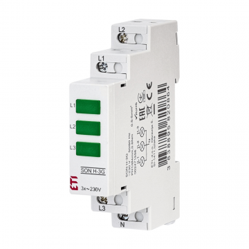 Indicator tensiune modular 3 poli 230V ETI SON H-3G 002471556