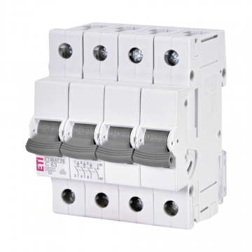 Intrerupator de circuit ETIMAT P6 3P+N C63 415V AC 6kA ETI 001900436