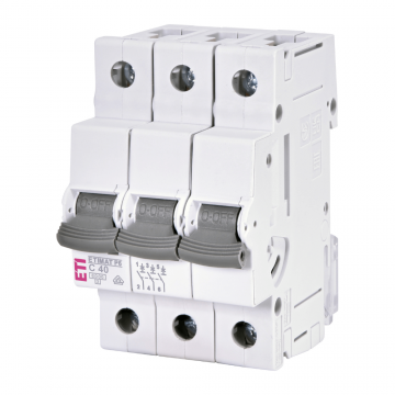 Intrerupator de circuit trifazat ETIMAT P6 3p C40 6kA ETI 001900334