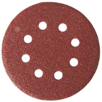 LumyTools  LT08522 - Set foi abrazive rotunde 115 mm granulatie 120 8 gauri 10 bucati