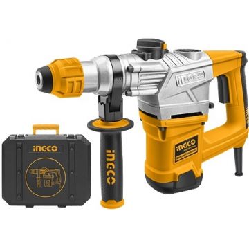 Picamer 1250W, 5J, 850rpm, 3800bpm, SDS Plus, cu 3 burghie si 2 dalți, INGCO RH12008