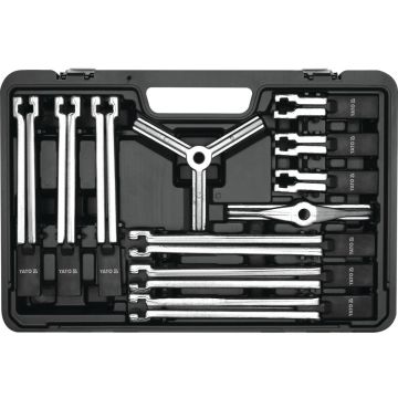 Set extractor rulmenti 12 piese, profesional, brațe reglabile pentru demontare interna si externa