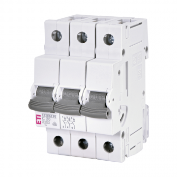 Siguranta automata ETIMAT P6 3p C20 curba C ETI 001900331