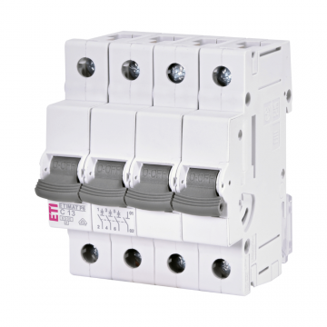 Siguranta electrica automata ETIMAT P6 3P+N C13 6kA ETI 001900429