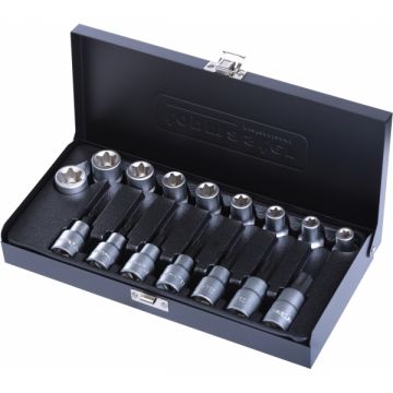Topmaster  330151 - Set capete chei tubulare 10-70  mm patrat 1/2 inch 16 bucati