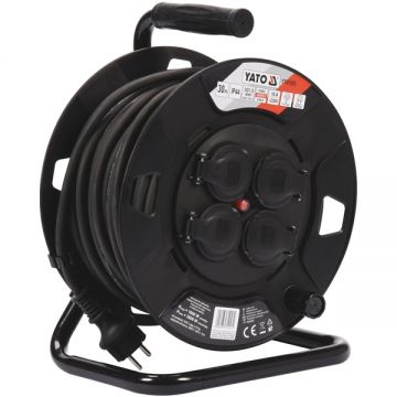 Yato  YT-81053 - Derulator cablu electric 30 m 4 prize cu maner