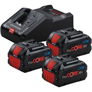Bosch  0615A5004Y - Set 3 acumulatori si incarcator Li-Ion 18 V 8 Ah