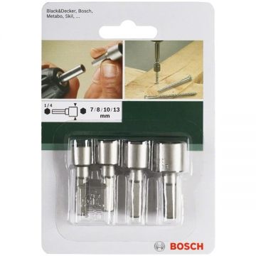 Bosch  2609255904 - Set chei tubulare chei tubulare cu tija hexagonala 4 bucati