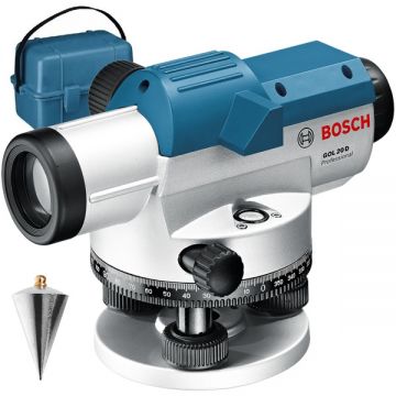 Bosch  GOL 20 D - Nivela optica 60 m 20X 360 grade valiza plastic accesorii