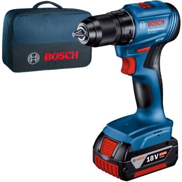 Bosch  GSR 185-LI - Masina de gaurit si insurubat cu 1 acumulator Li-Ion 18 V 4 Ah 50 Nm geanta textila