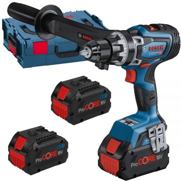 Bosch  GSR 18V-150 C - Masina de gaurit si insurubat cu 3 acumulatori Li-Ion 18 V 8 Ah 150 Nm valiza speciala