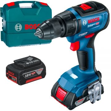 Bosch  GSR 18V-50 - Masina de gaurit si insurubat cu 2 acumulatori Li-Ion 18 V 2/5 Ah 50 Nm valiza plastic