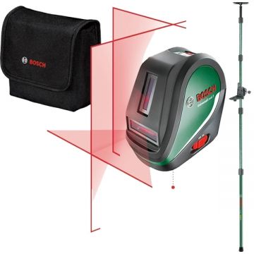 Bosch  UniversalLevel 3 - Nivela laser cu linii si puncte 3 linii laser 10 m 1 punct laser 10 m 0.5 mm/m accesorii