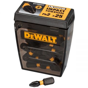 DeWalt  DT70555T - Set capete de insurubare profil PH2 25 bucati