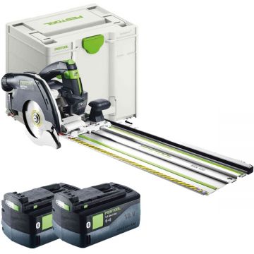 Festool  HKC 55 52 EBI-Set-FSK 420 - Fierastrau circular cu 2 acumulatori Li-Ion 18 V 5.2 Ah 160x20 mm valiza speciala