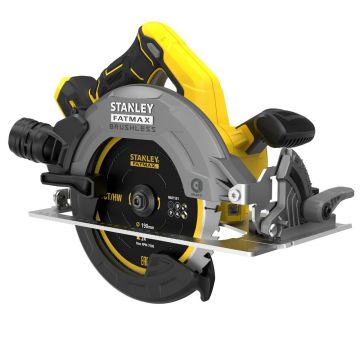 Fierastrau circular de mana Stanley Fatmax V20 SFMCS550B, compatibil cu acumulator 18 V, disc 190 mm