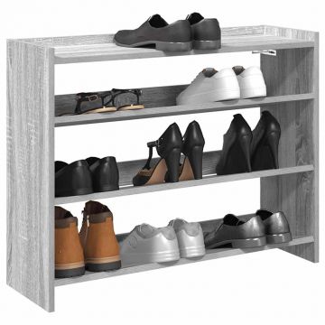 Gossi pantofar, gri sonoma, 80x25x61,5 cm, lemn compozit