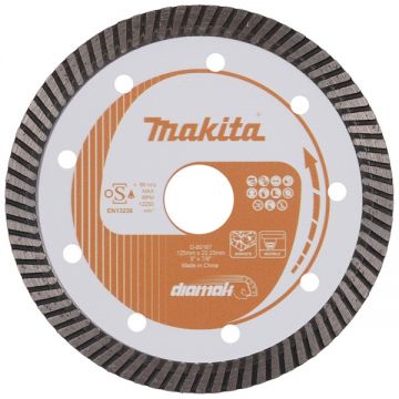 Makita  D-80167 - Disc diamantat de taiere continuu 125x22.2x2.2 mm taiere umeda si uscata