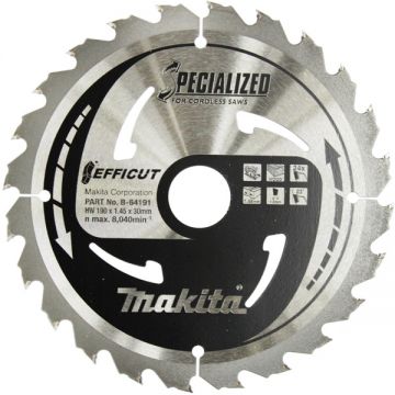 Makita  SPECIALIZED - Panza fierastrau circular lemn 190x30x1.45 mm 24 dinti