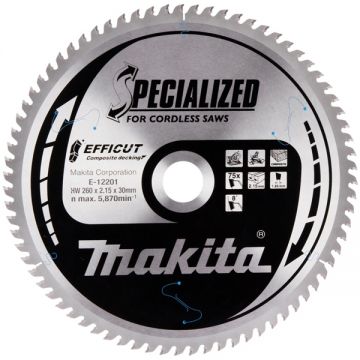 Makita  SPECIALIZED - Panza fierastrau circular lemn 260x30x2.15 mm 75 dinti