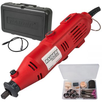 Raider  RD-MG15 - Polizor drept cu fir 135 W bucsa 3.2 mm valiza plastic accesorii