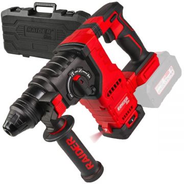 Raider  RDP-BBRH20 - Rotopercutor SDS-Plus fara acumulatori si incarcator Li-Ion 20 V - Ah 3 J valiza plastic