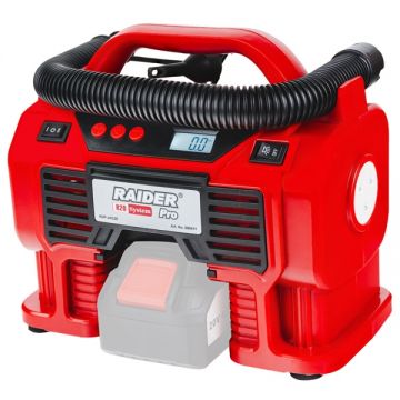 Raider  RDP-JAC20 - Compresor fara acumulatori si incarcator Li-Ion 20 V - Ah 11 bar
