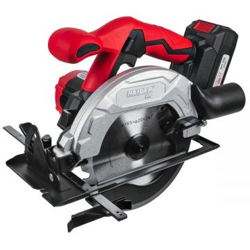 Raider  RDP-KCS20 - Fierastrau circular cu 1 acumulator Li-Ion 20 V 2 Ah 165x20 mm