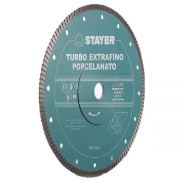 Stayer  PORCELANICO TURBO EXTRAFINO PLATINUM - Disc diamantat de taiere continuu 200x22.2x- mm taiere uscata