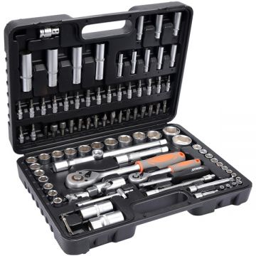Sthor  58687 - Set capete de insurubare si chei tubulare mixt 94 bucati