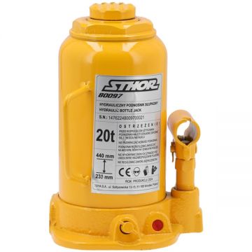 Sthor  80097 - Cric auto hidraulic tip butelie 440 mm 20 T